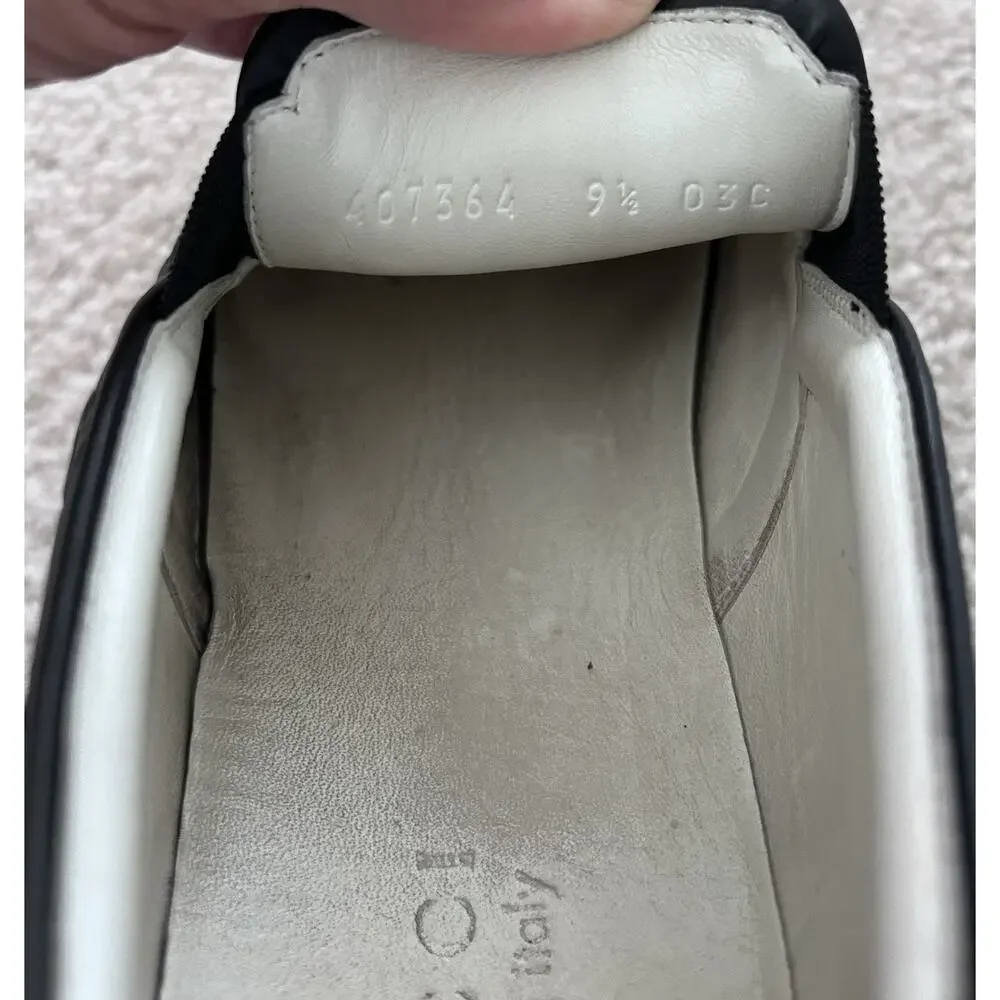 Authentic Gucci Signature Guccissima Leather Slip-On 407364 GG 9.5 (US 10.5)